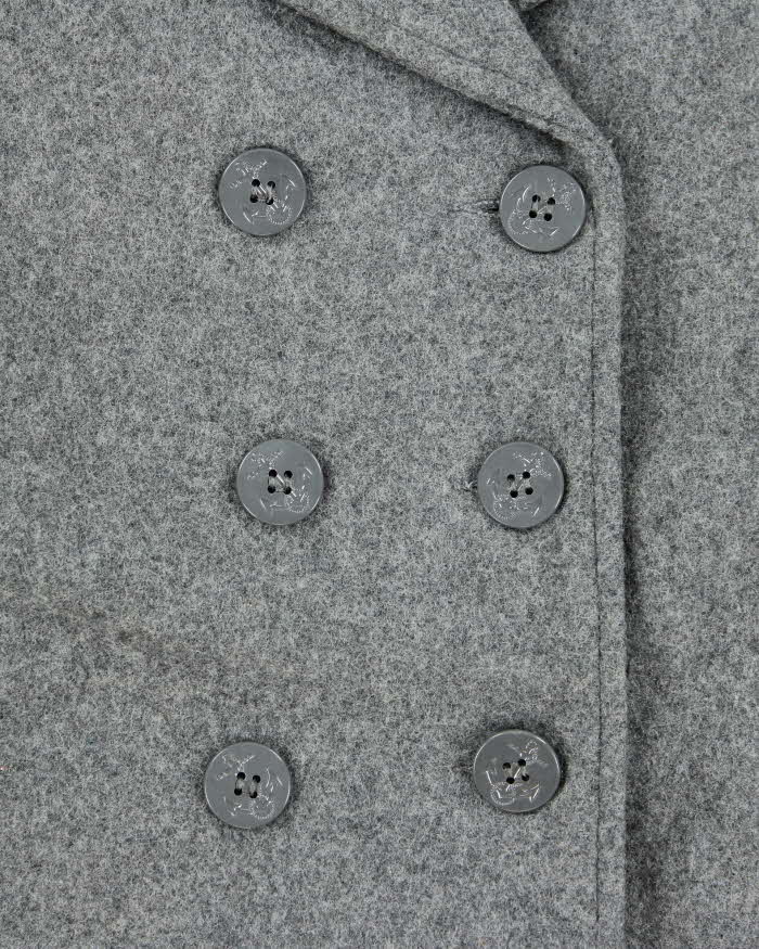 Vintage Schott Grey Pea Jacket - S - Image 5