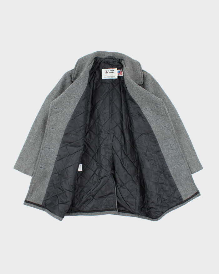 Vintage Schott Grey Pea Jacket - S - Image 6