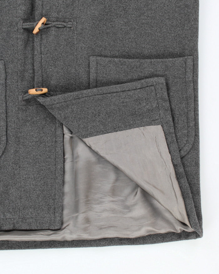 Vintage Sisley Wool Hooded Duffel Coat - M - Image 4