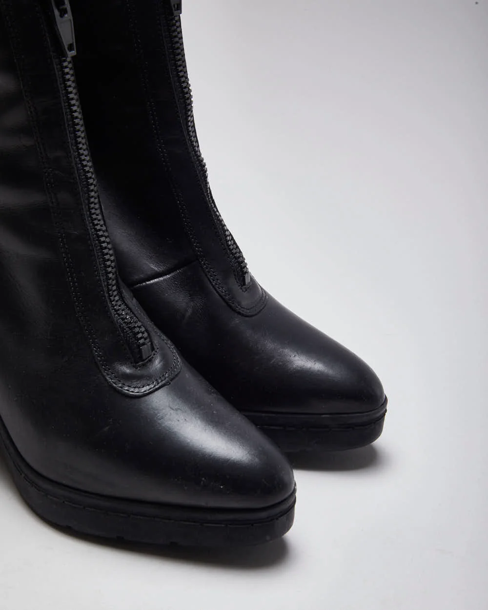 Vintage Women's Alexander Wang x H&M Heeled Front Zip Boot - UK 3 - Image 5