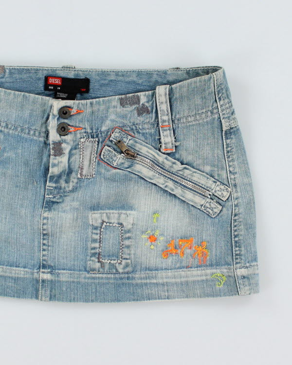 Vintage Y2k 00s Diesel Denim Mini Skirt - S - Image 3