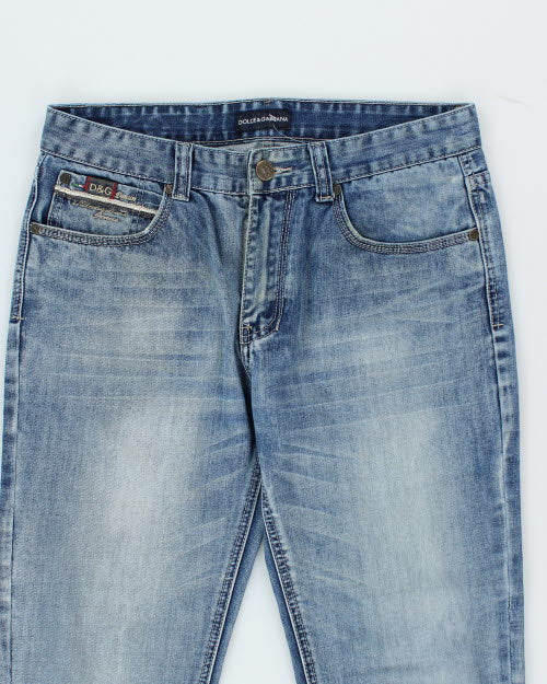 Vintage Y2K Dolce & Gabbana Light Wash Denim Jeans - W32 L31 - Image 3