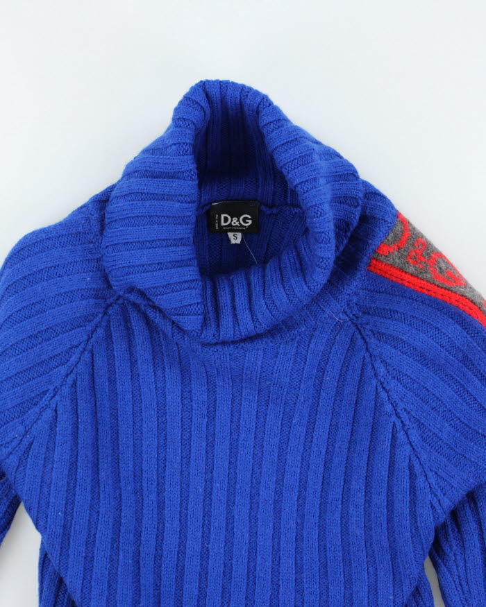 Vintage Y2K Dolce & Gabbana Roll Neck Knitted Jumper - S - Image 3