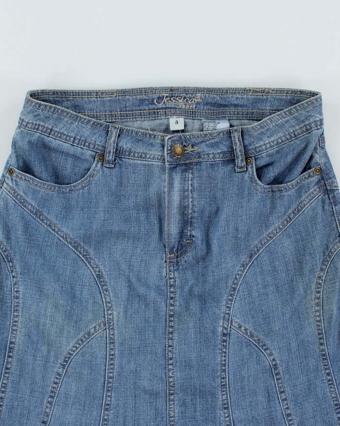 Vintage Y2K Jessica Sport Denim Midi Skirt - S - Image 3