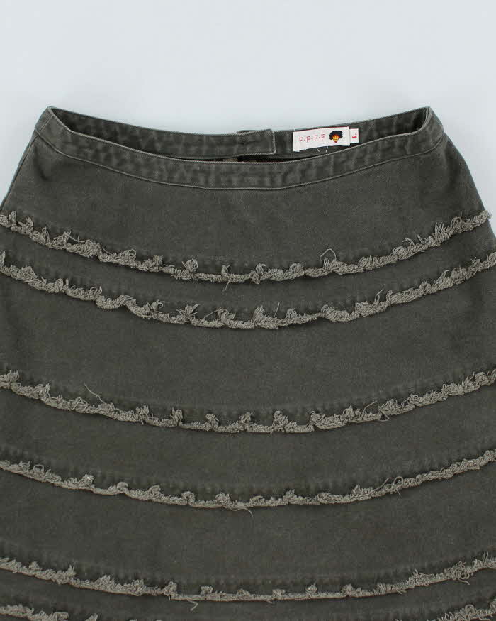 Vintage Y2K Tiered Midi Skirt - S - Image 3