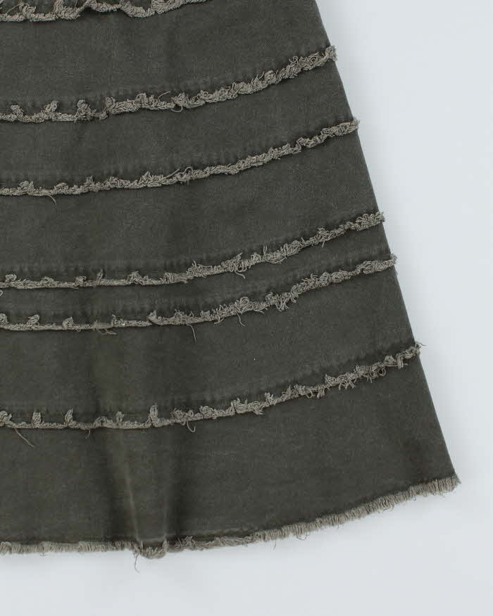 Vintage Y2K Tiered Midi Skirt - S - Image 4