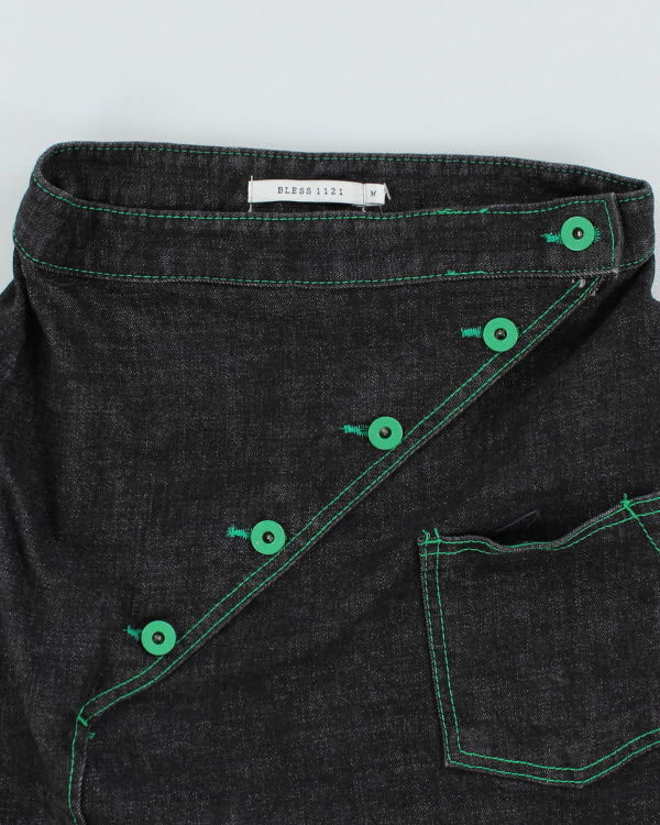 Y2k 00s Black Denim Skirt - M - Image 3