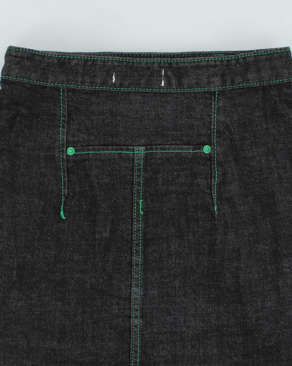 Y2k 00s Black Denim Skirt - M - Image 4
