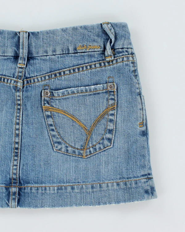 Y2k 00s Dish Jeans Denim Mini Skirt - S - Image 4