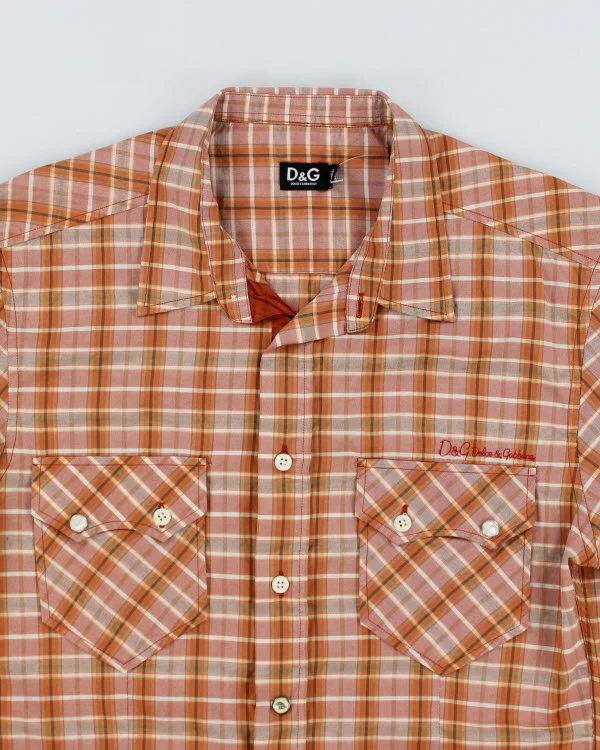 Y2k 00s Dolce & Gabbana  Check Shirt - S - Image 3