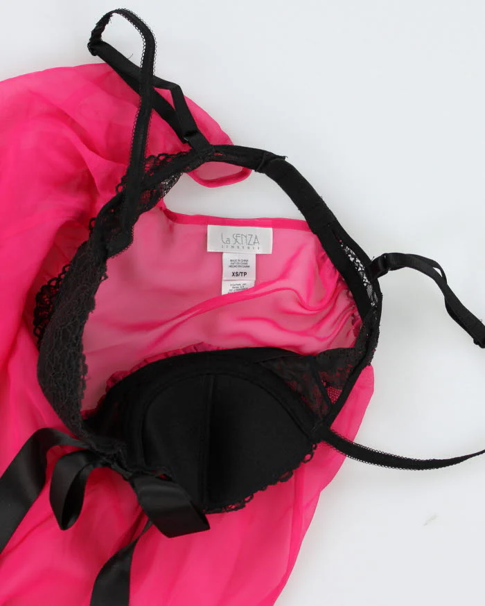 Y2k 00s La Senza Pink Mesh Cami - XS - Image 4