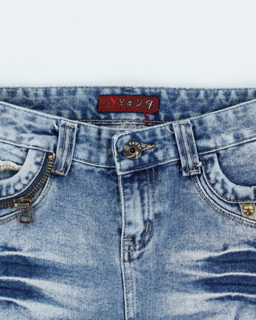 Y2k 00s Missline Denim Mini Skirt - M - Image 3