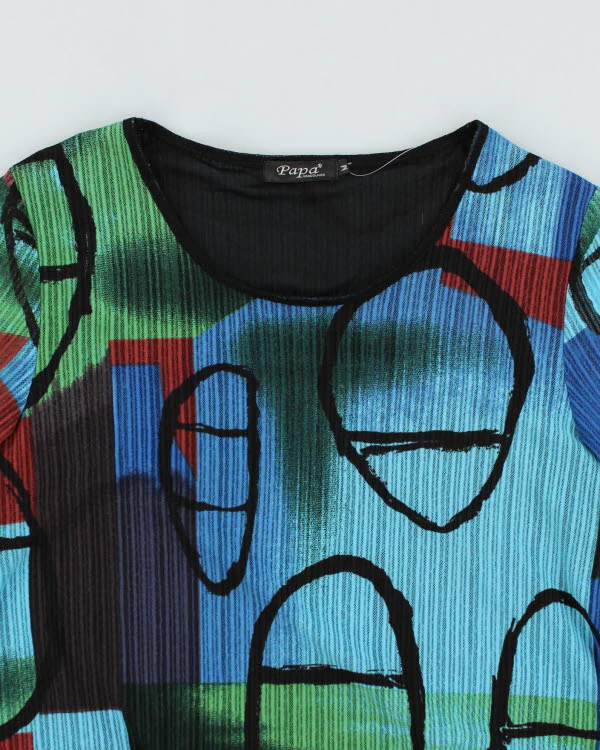 Y2k 00s Papa Sheer Long Sleeve Dress - M - Image 3