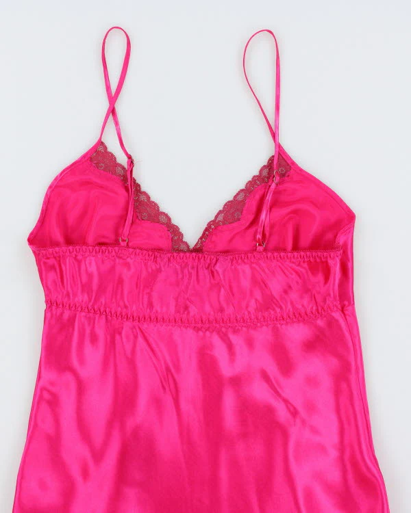 Y2k 00s Pink Slip Dress - L - Image 4