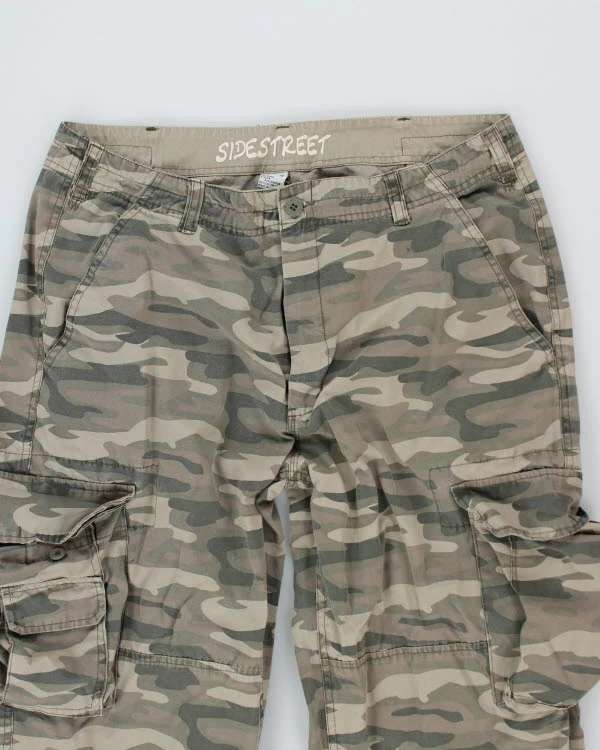 Y2k 00s Side Street Camouflage Trousers - W36 L33 - Image 3