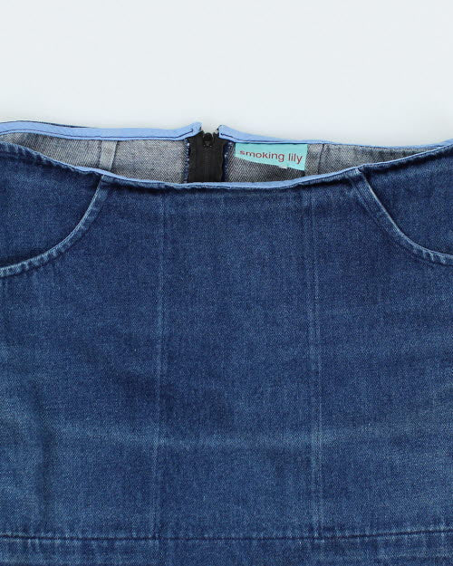 Y2k 00s Smoking Lily Denim Skirt - S - Image 3