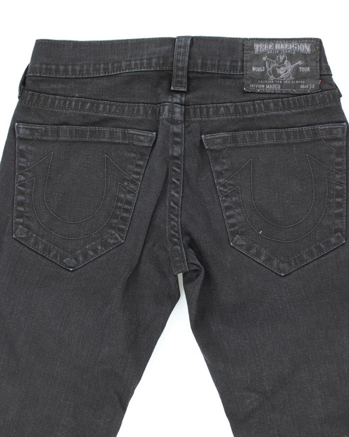 Y2k 00s True Religion Black Jeans - W32 L28 - Image 4